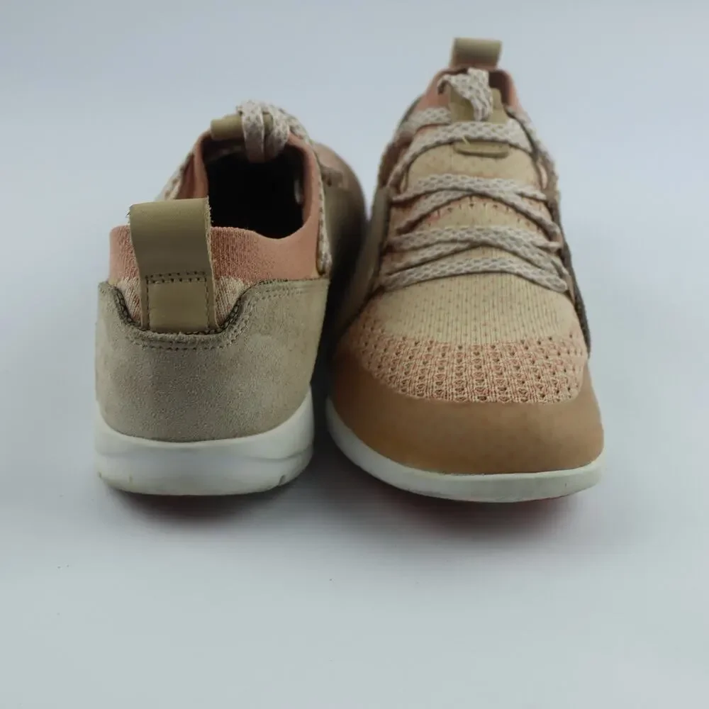 Clarks tri Amelia Women’s Sneakers Pin Combi Mess Suede Comfort Shoes Size 8M